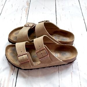 Birkenstock- Arizona Soft Footbed, Oiled Leather Tobacco Brown Sandal